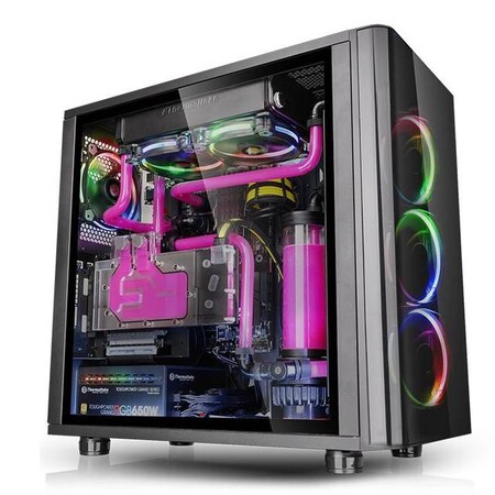 Thermaltake View 31 TG RGB No Power Supply ATX Mid Tower (Black) CA-1H8-00M1WN-01